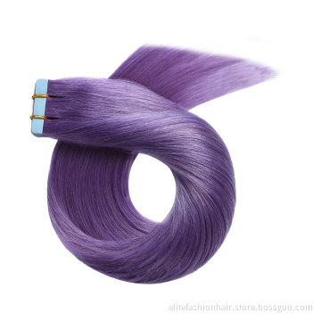 Hot sells Healthy bouncy texture No any split ends tape on hair extensions double drawn tape weft hair Tape-in Hair extension
